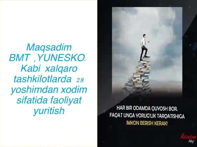 shaxsiy rivojlanish mavzusida taqdimot 3
