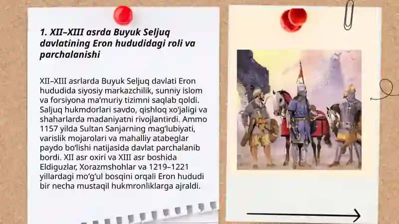 XII–XIII asrlarda Eron Hududi Davlatlarining Tarixi 3