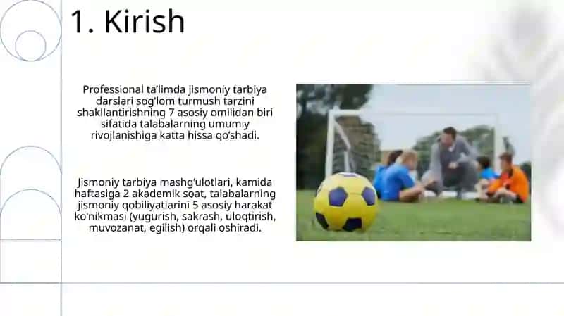 Professional ta'limda jismoniy tarbiya darslari 3