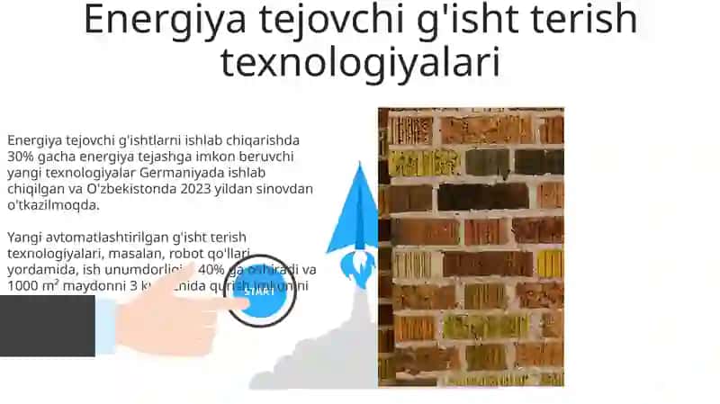 Gʻisht tosh terish texnologiyalari 3