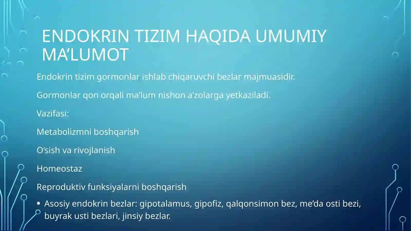 Endokrintizim haqida umumiy ma'lumot 3