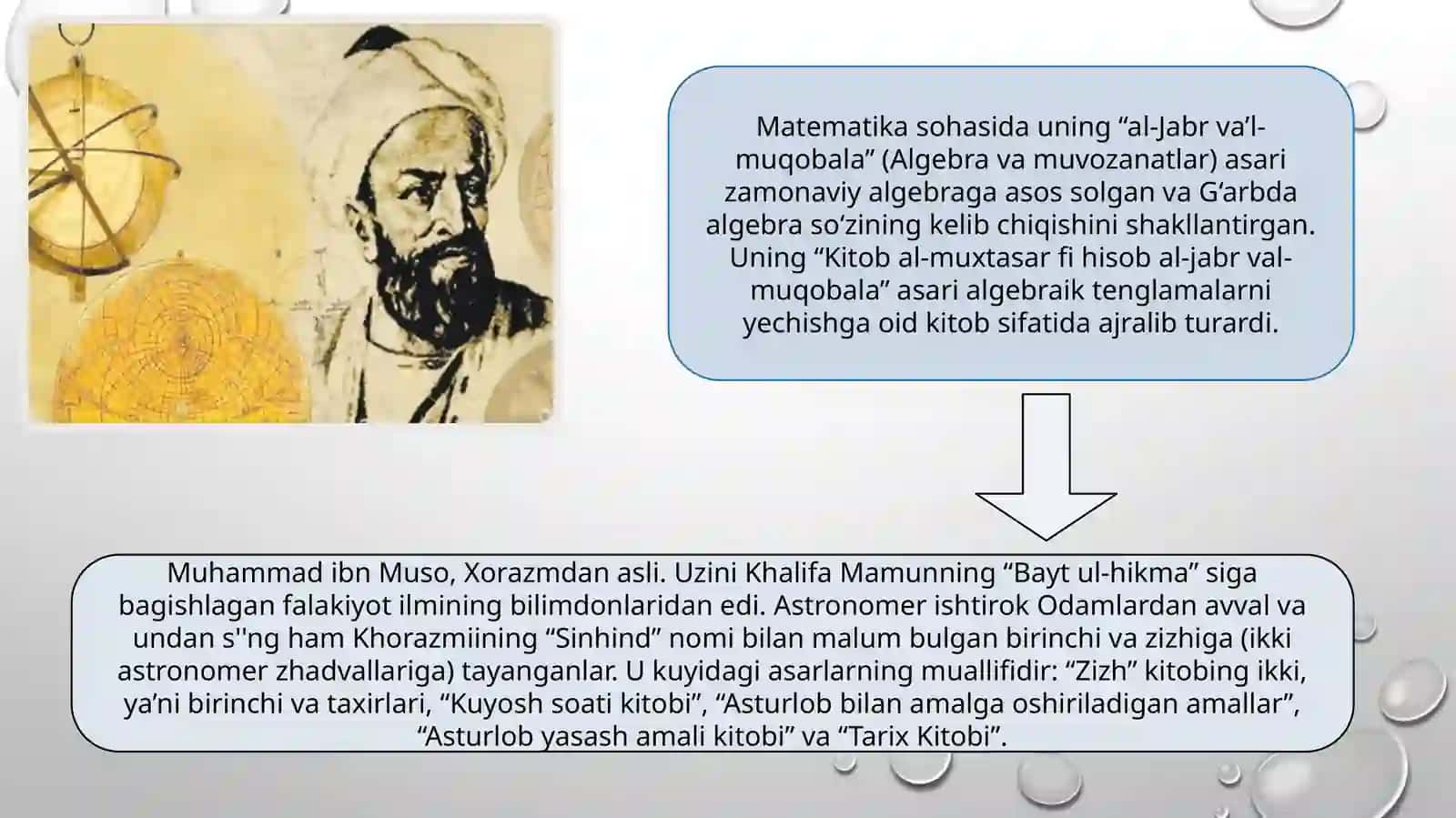 Muso al-Xorazmiyning Zij asari 3