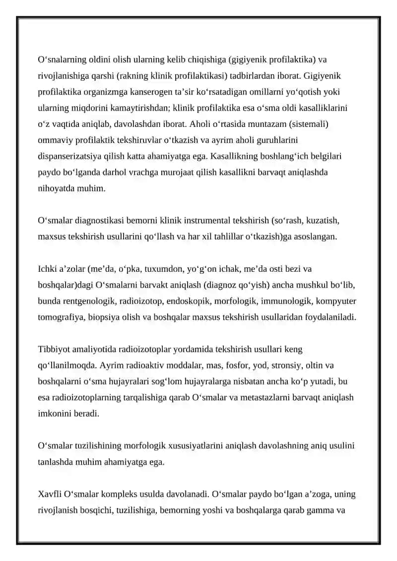 Onkologik kasalliklar 3