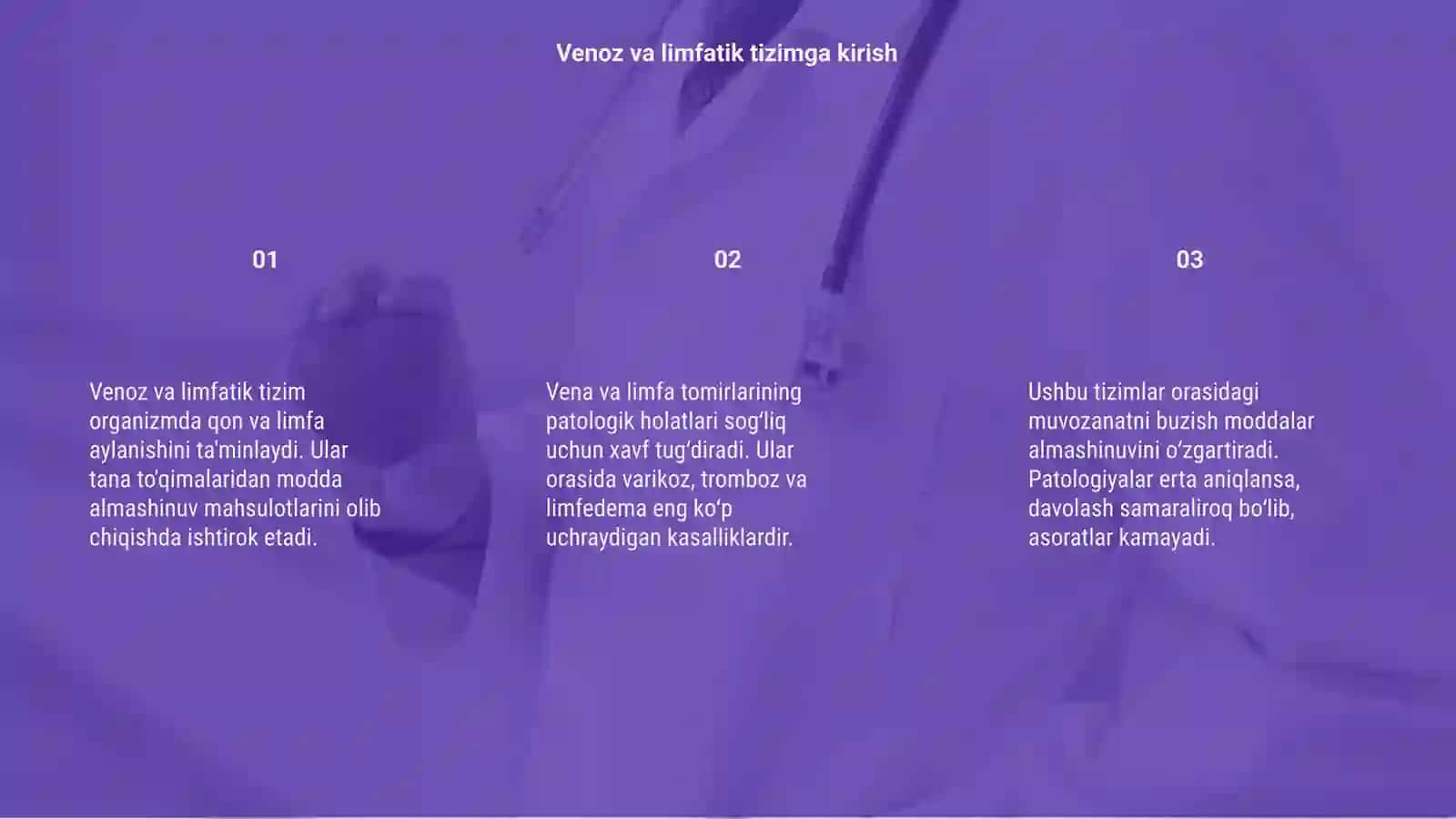 Vena va limfa tomirlari patalogoyasi 3