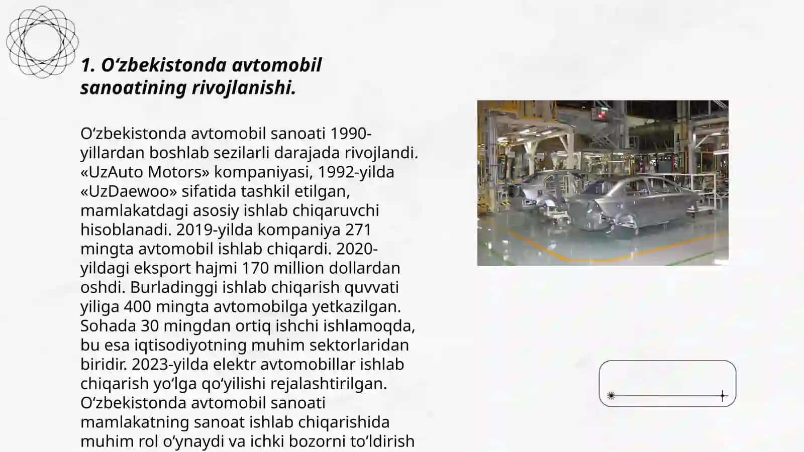 Oʻzbekistonda avtomobil sozlik sanoati 3