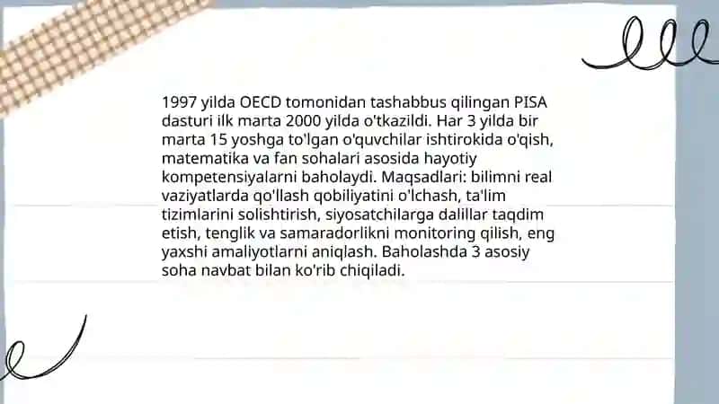 Xalqaro baholash dasturlari 3