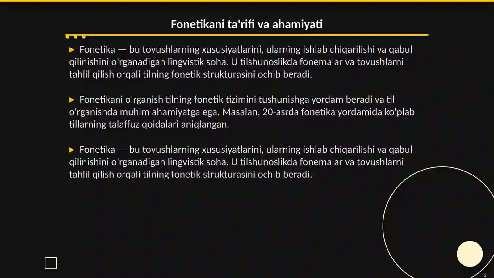 Fonetik aspektlar 3