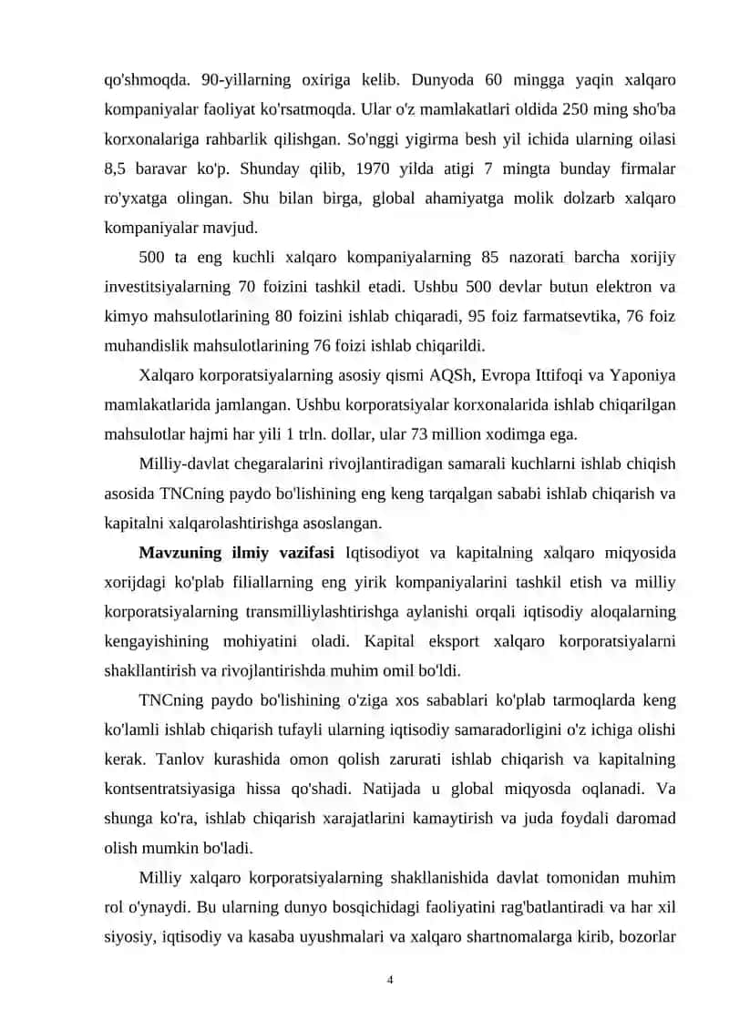 GLOBALLASHUV SHAROITIDA TRANSMILLIY KORPORATSIYALAR 3