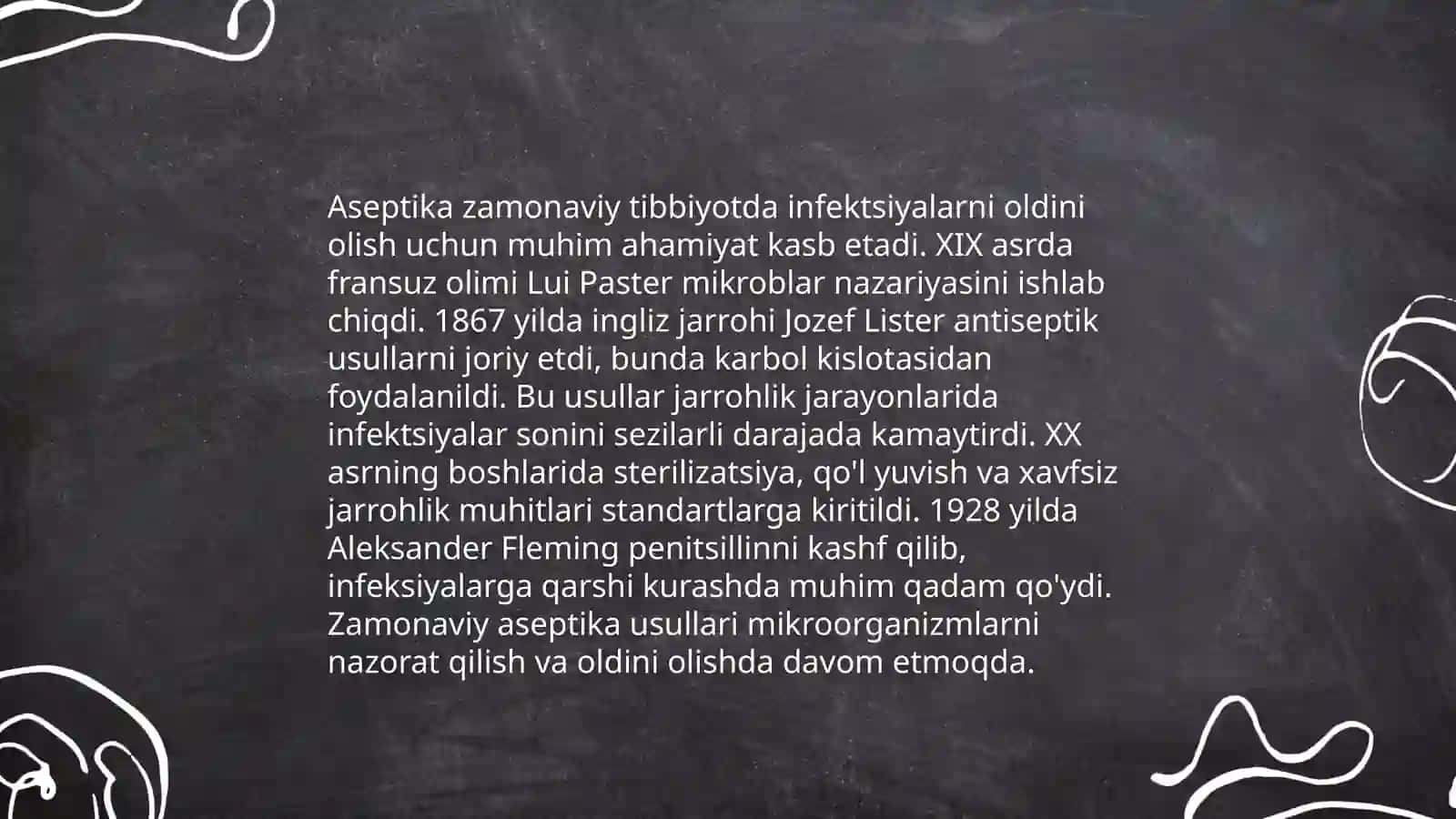 Zamonaviy aseptikaning vositalari va usullari 3