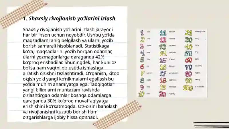 Shaxsiy rivojlanish yo‘llarini izlash 3