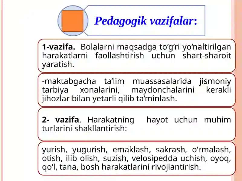 Jismoniy mashqlarning  mazmuni va shakli 3