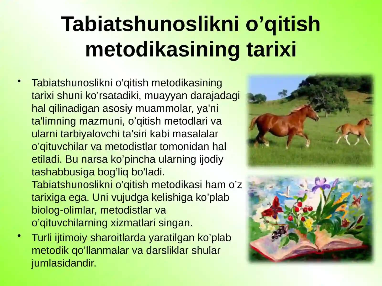 Tabiatshunoslikni o’qitish metodikasining tarixi 3