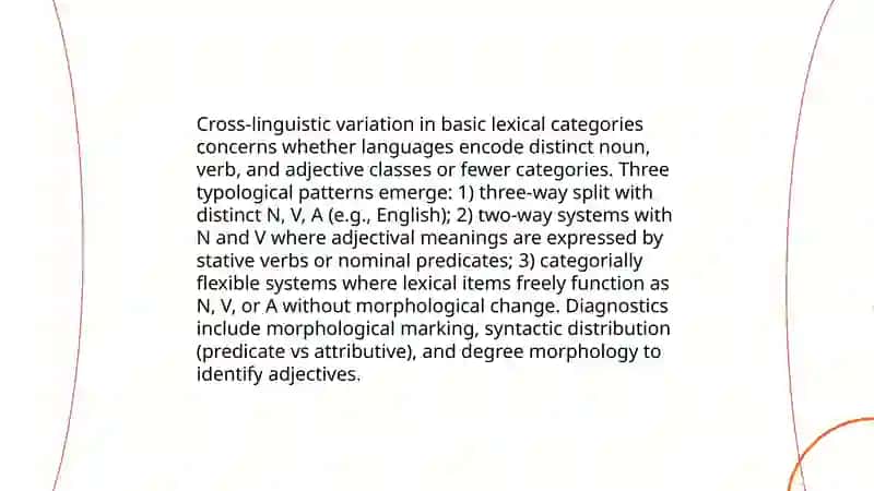 Comparative typology of lexical level 3