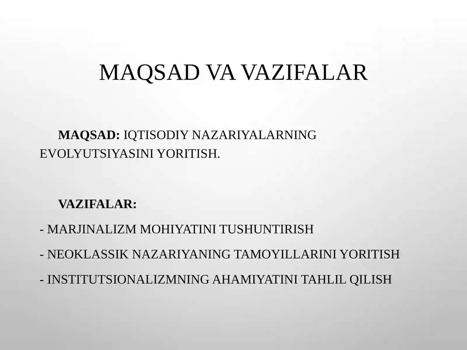 Marjinalizm iqtisodiy ta’limoti 3