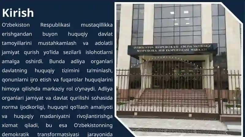 O’zbekiston Respublikisi Adliya organlari 3