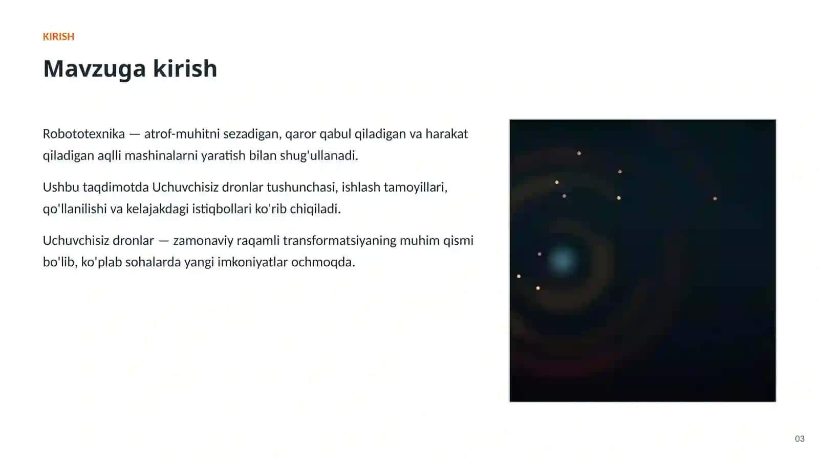 Uchuvchisiz dronlar — imkoniyatlar va istiqbollar 3