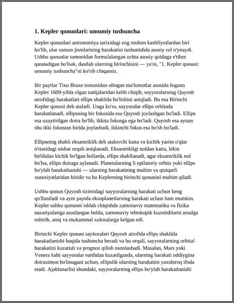 KEPLER QONUNLARI 3