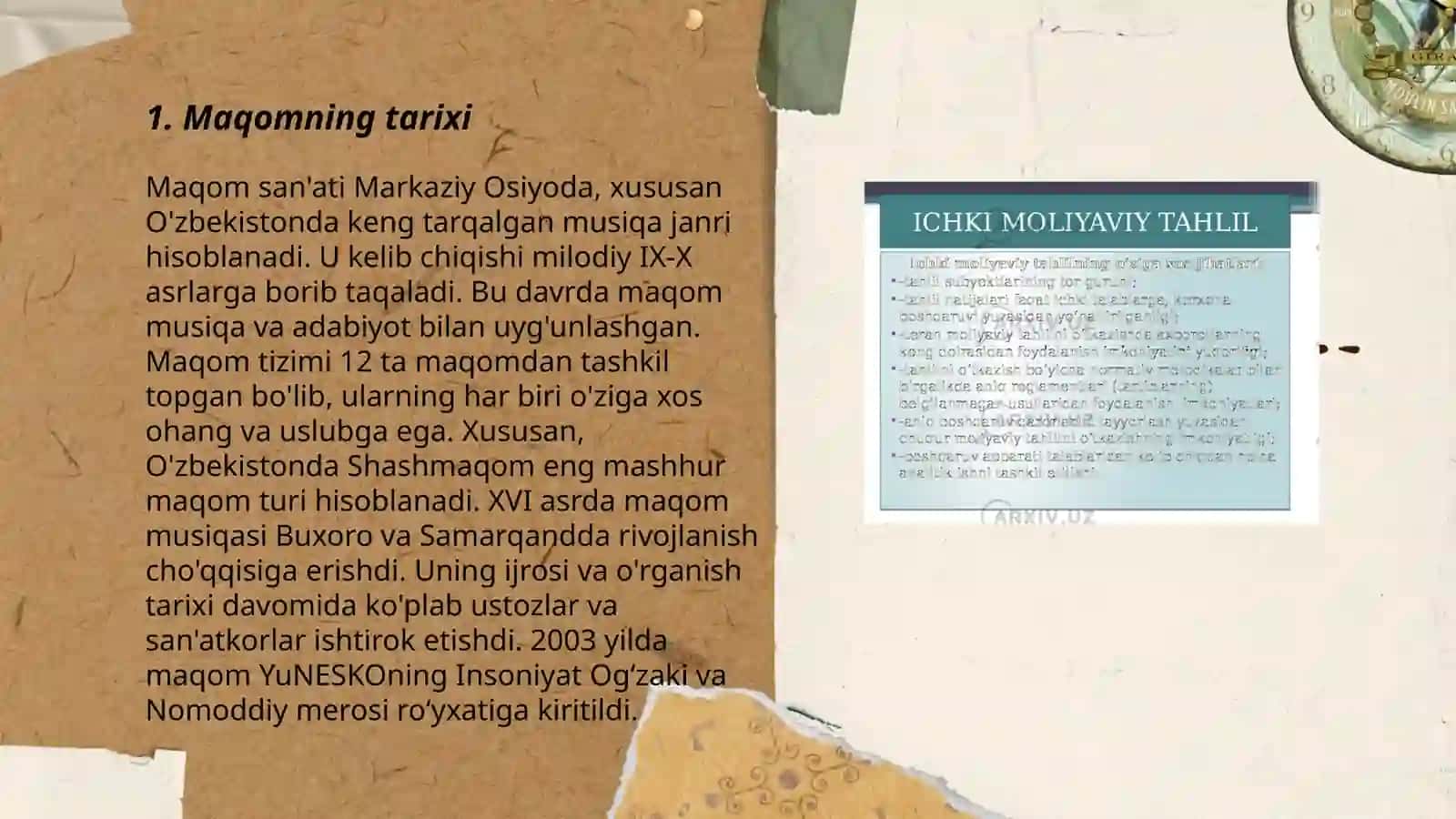 Maqom asoslari.Musiqiy nazariy meros 3