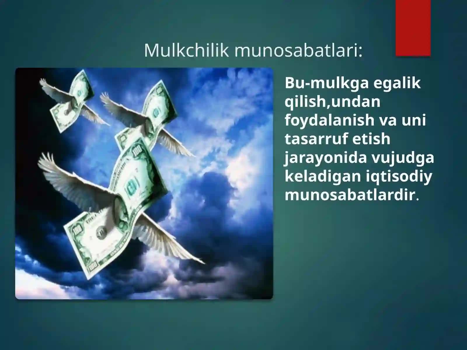 MULKCHILIK MUNOSABATLARI VA ULARNING TURLARI 3