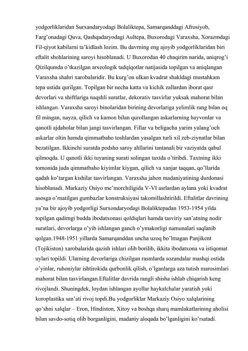ILK O’RTA ASRLAR DAVRI MADANIYATI VA SAN'ATI 3