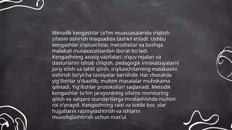 Metodik kengashlar ta'lim muassasalarida 3