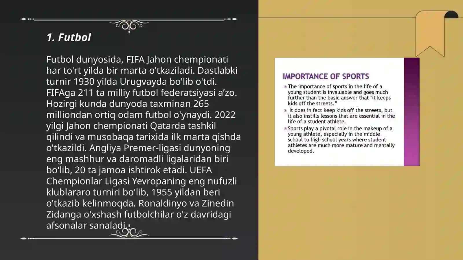 Sport turlari haqida 3