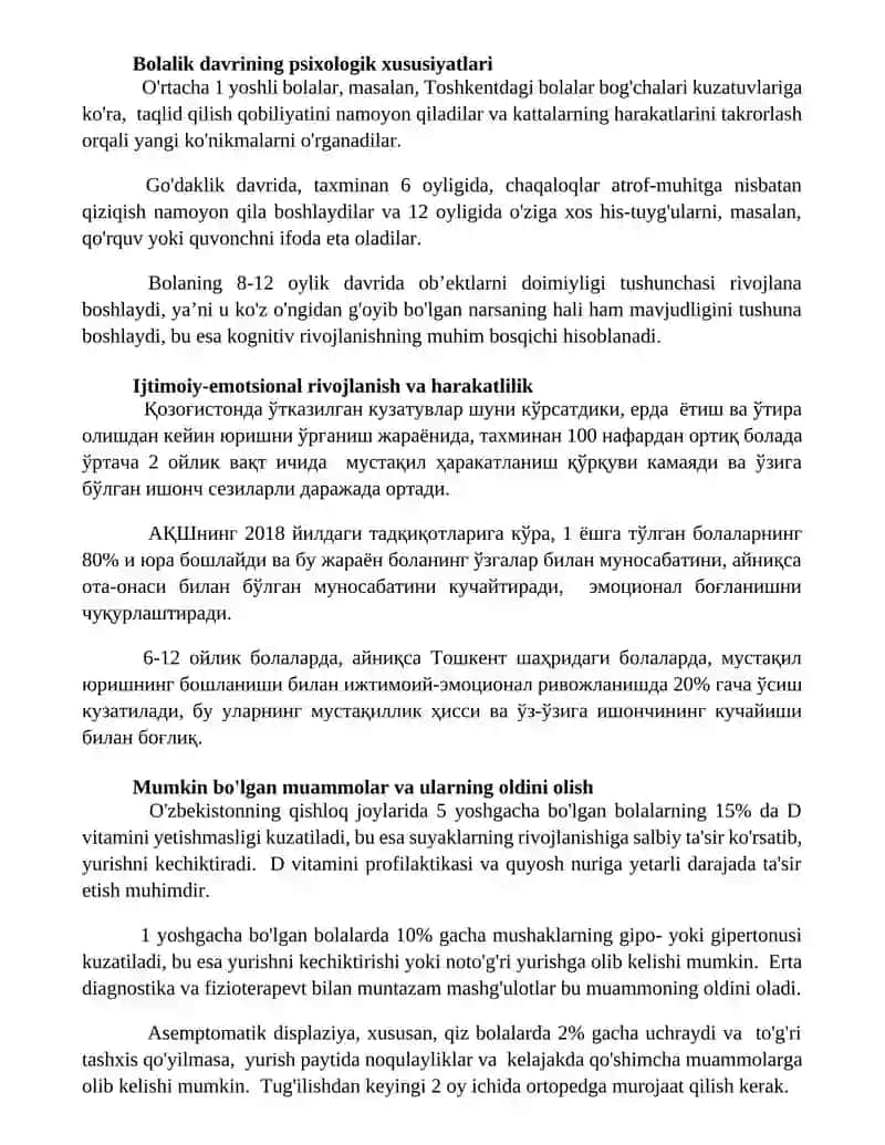 Goʻdaklik davrining psixologik xususiyatlari 3