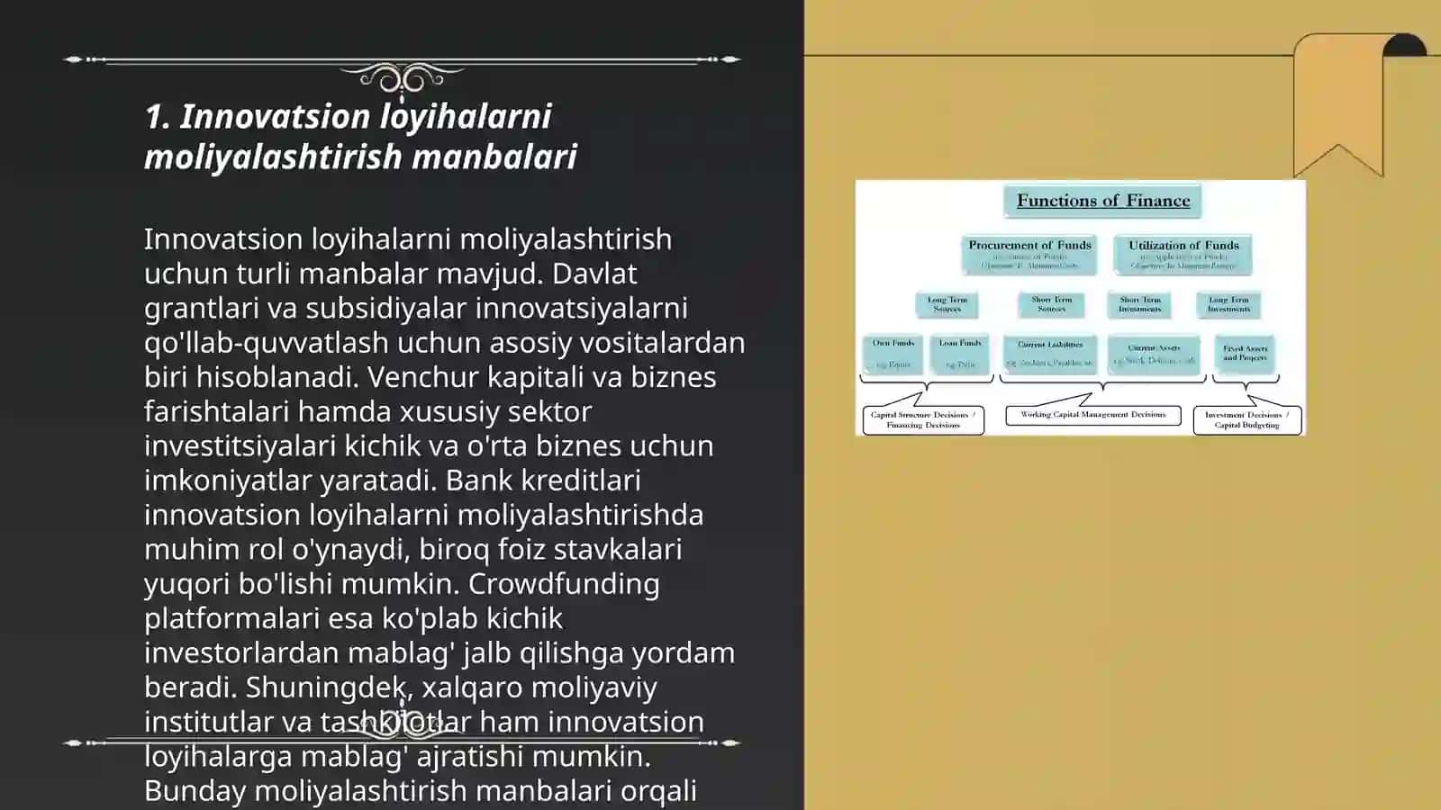 Innovatsion faoliyatni moliyalashtirish 3