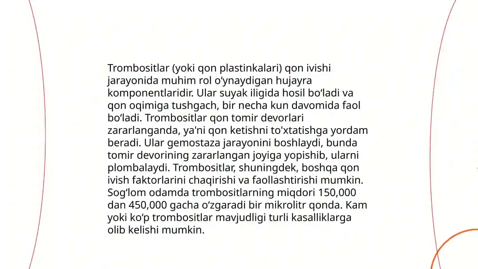 Trombositlar va Tolanboyeva Munavvarxon 3