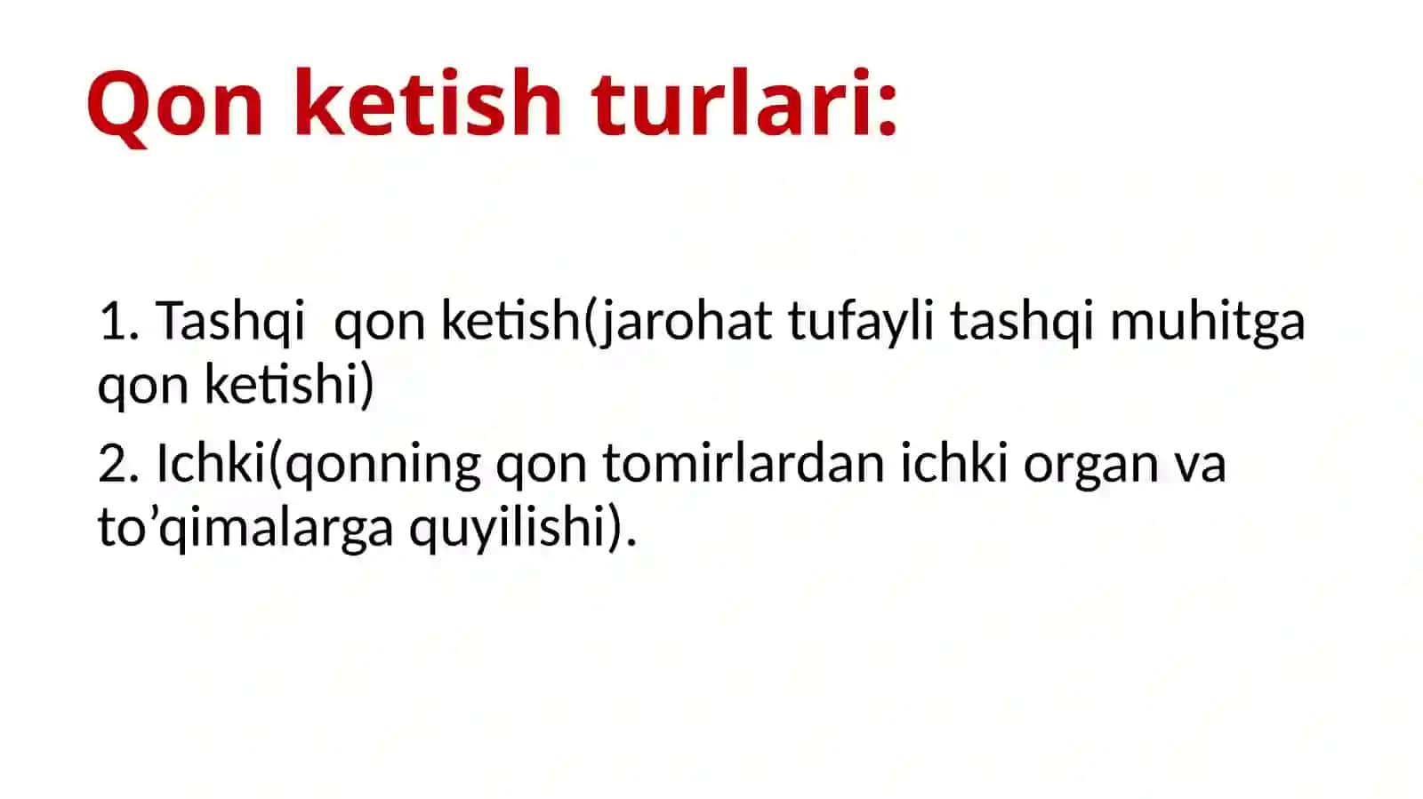 Tomirlardan qonketish 3