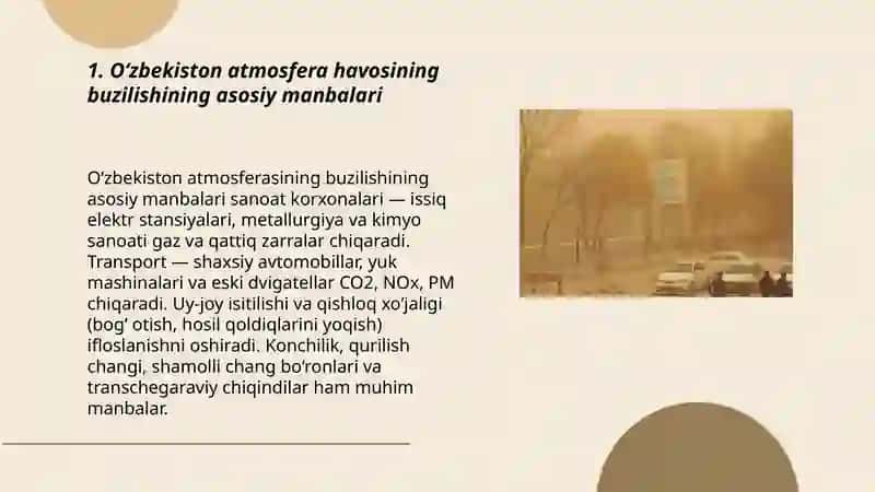 O‘zbekiston atmosfera havosining buzilishi 3