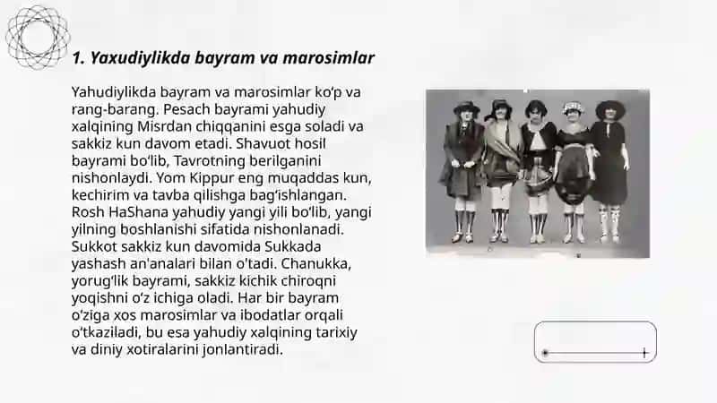 Yaxudiylik talimoti an' ana va marrosimlar 3