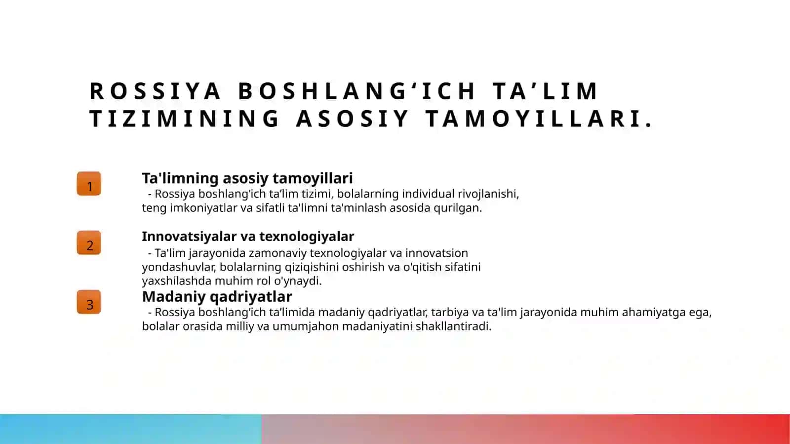 Rossiya Fidiratsiyasida boshlangʻich taʼlim 3
