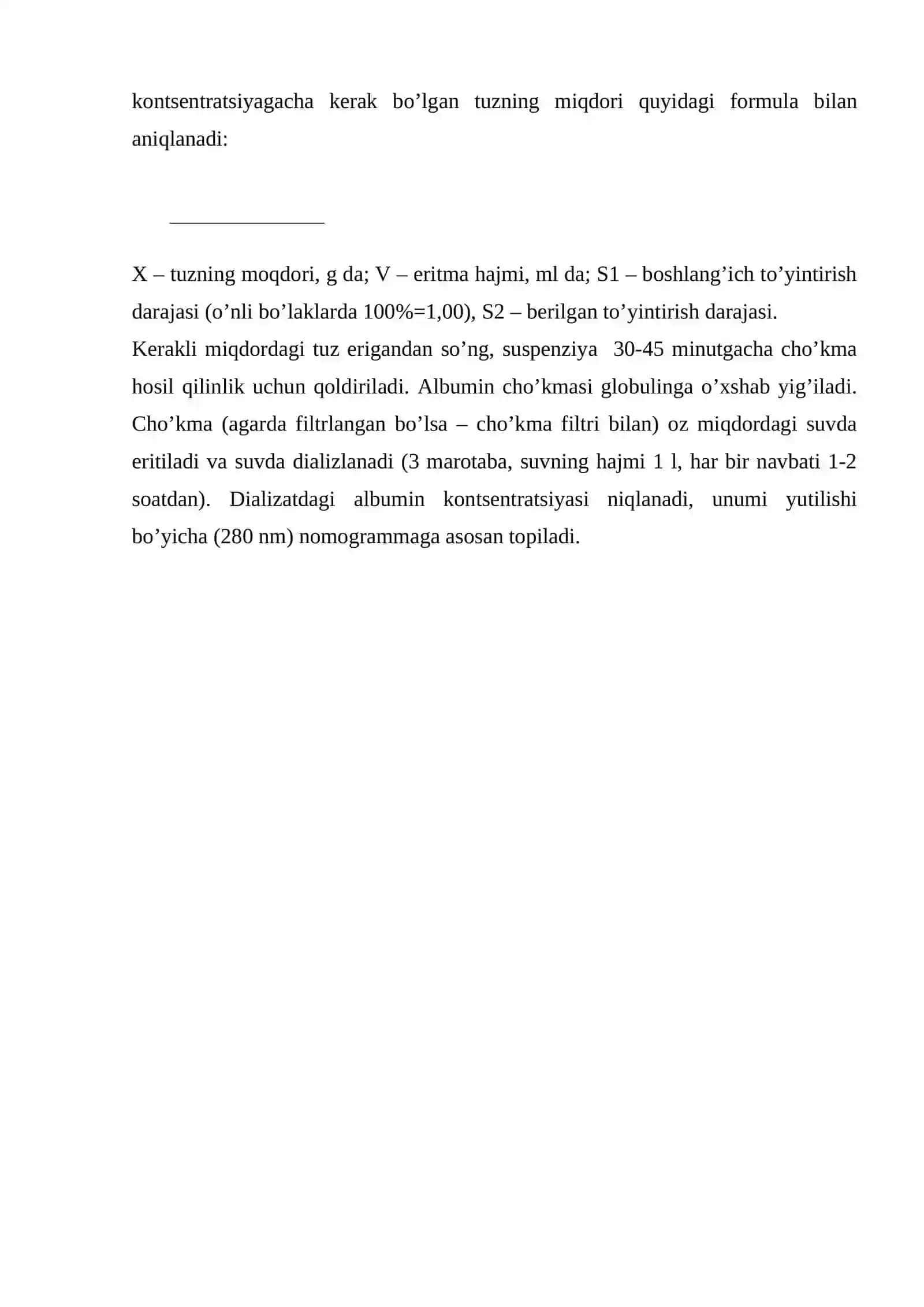 QON ZARDOBIDAN ALBUMINNI AJRATISH 3
