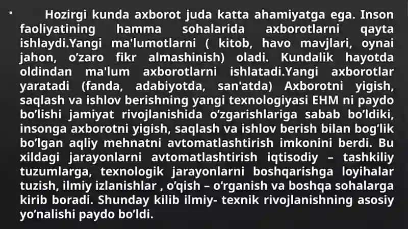 Tibbiyot axborot texnologiyasi 3