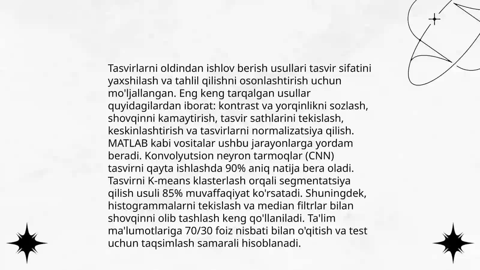 Tasvirlarni oldindan ishlov berish usullari 3