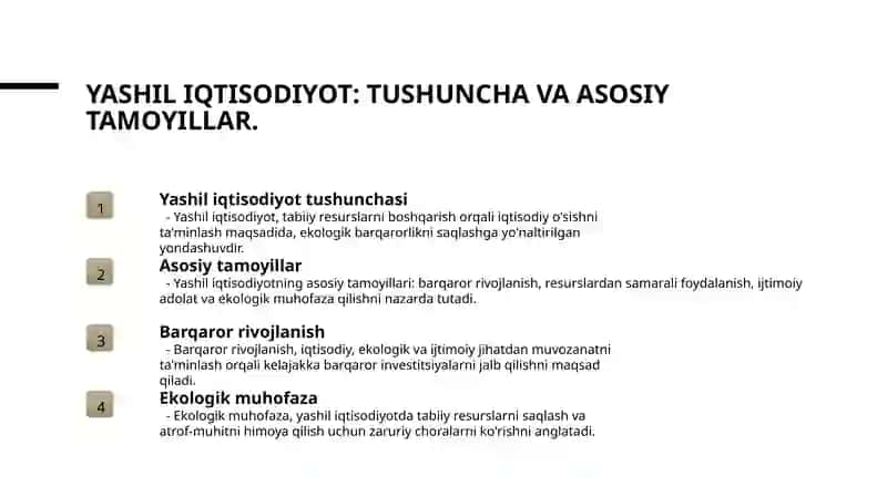 Yashil iqtisodiyot 3