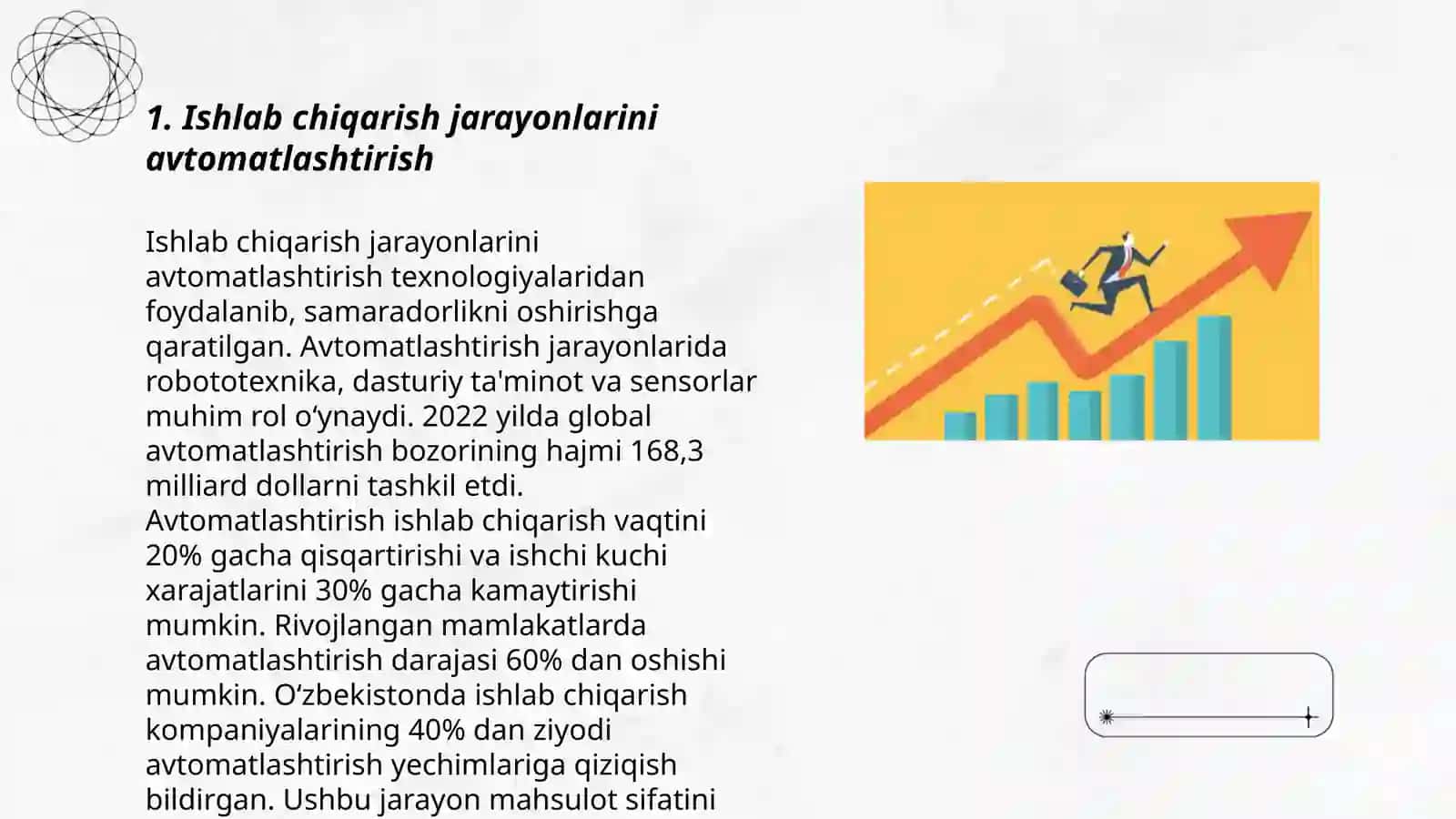 Ishlab chiqarish samaradorligini oshirishning asosiy yo'nalishlari 3
