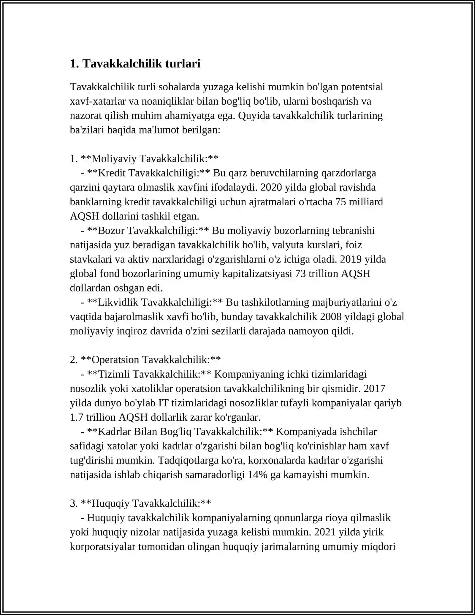 Tavakkalchilik turlari 3