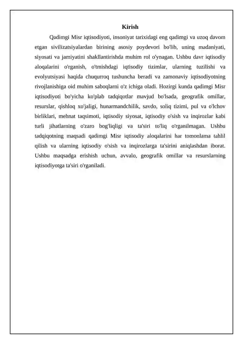 Qadimgi Misrdagi iqtisodiy munosabatlar 3
