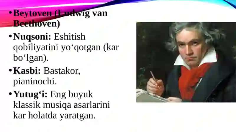 Nuqsonli mashxur insonlar 3