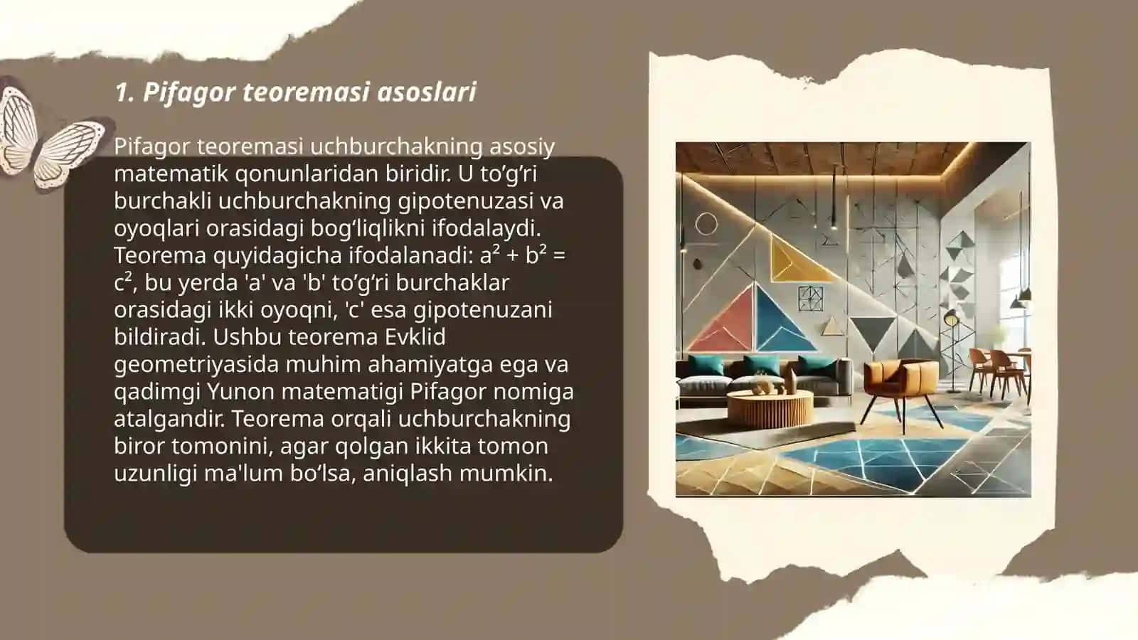 Pifagor teoremasi tadbiqi 3
