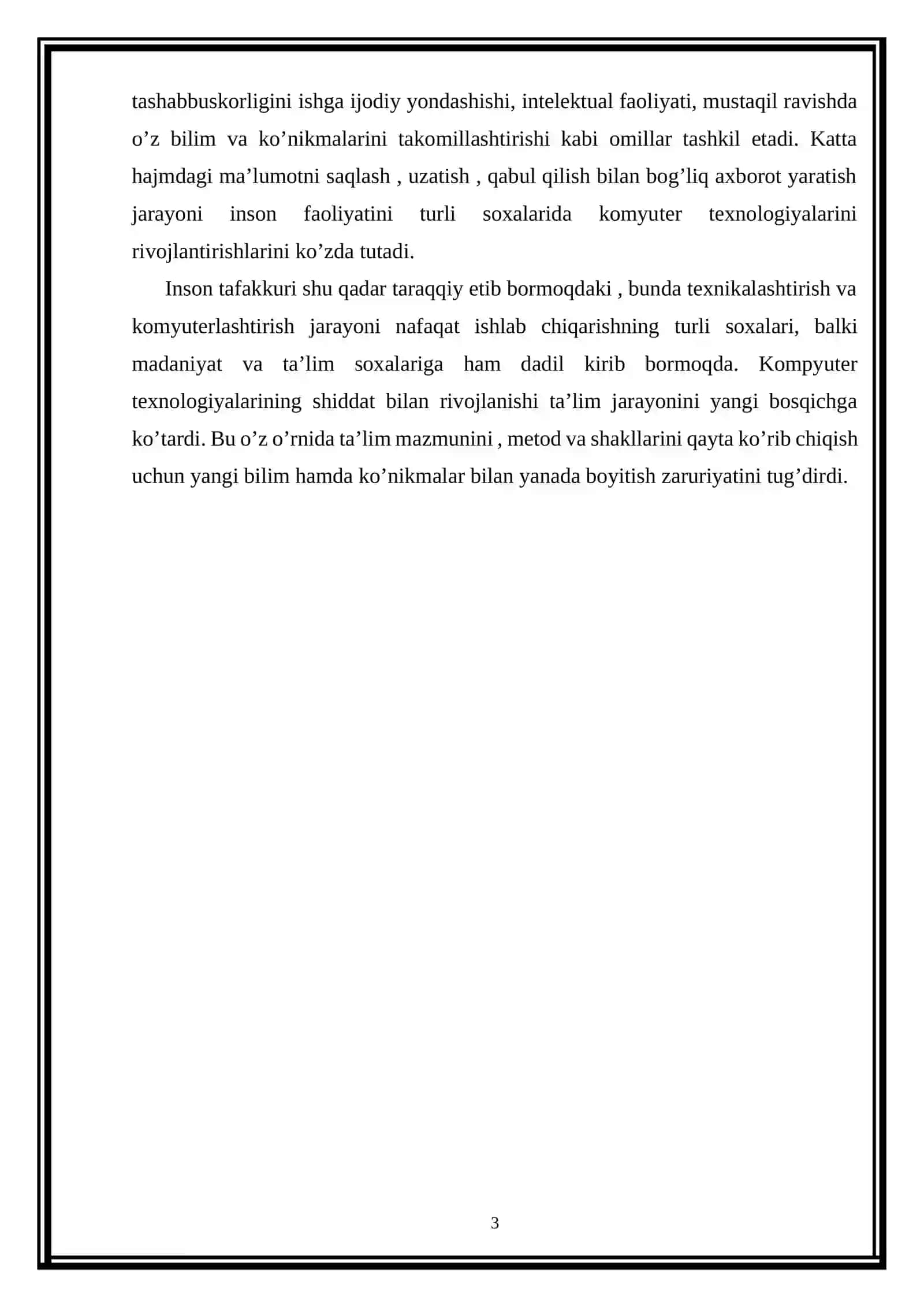 TA’LIM JARAYONIDA MULTIMEDIA TEXNOLOGIYALARIDAN FOYDALANISH METODIKASI kurs ishi 3