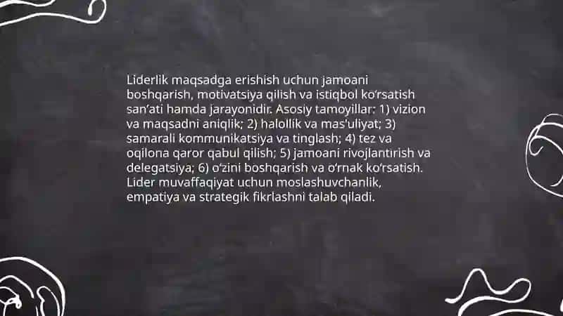 Liderlik qobilyati 3