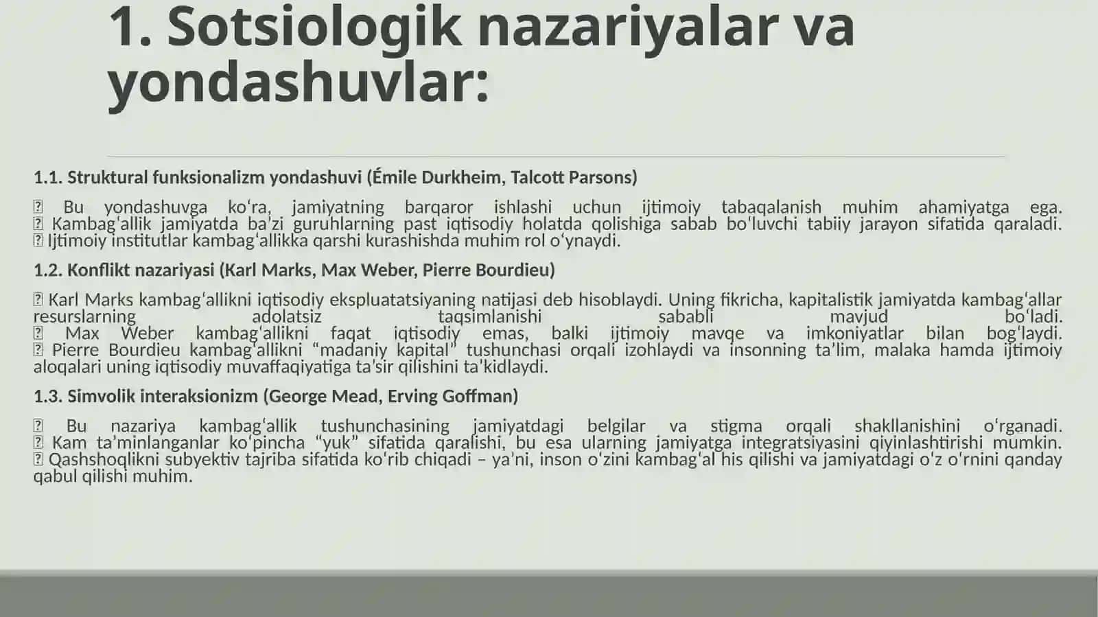 Kam ta’minlanganlik va umumiy ta’minot. 3