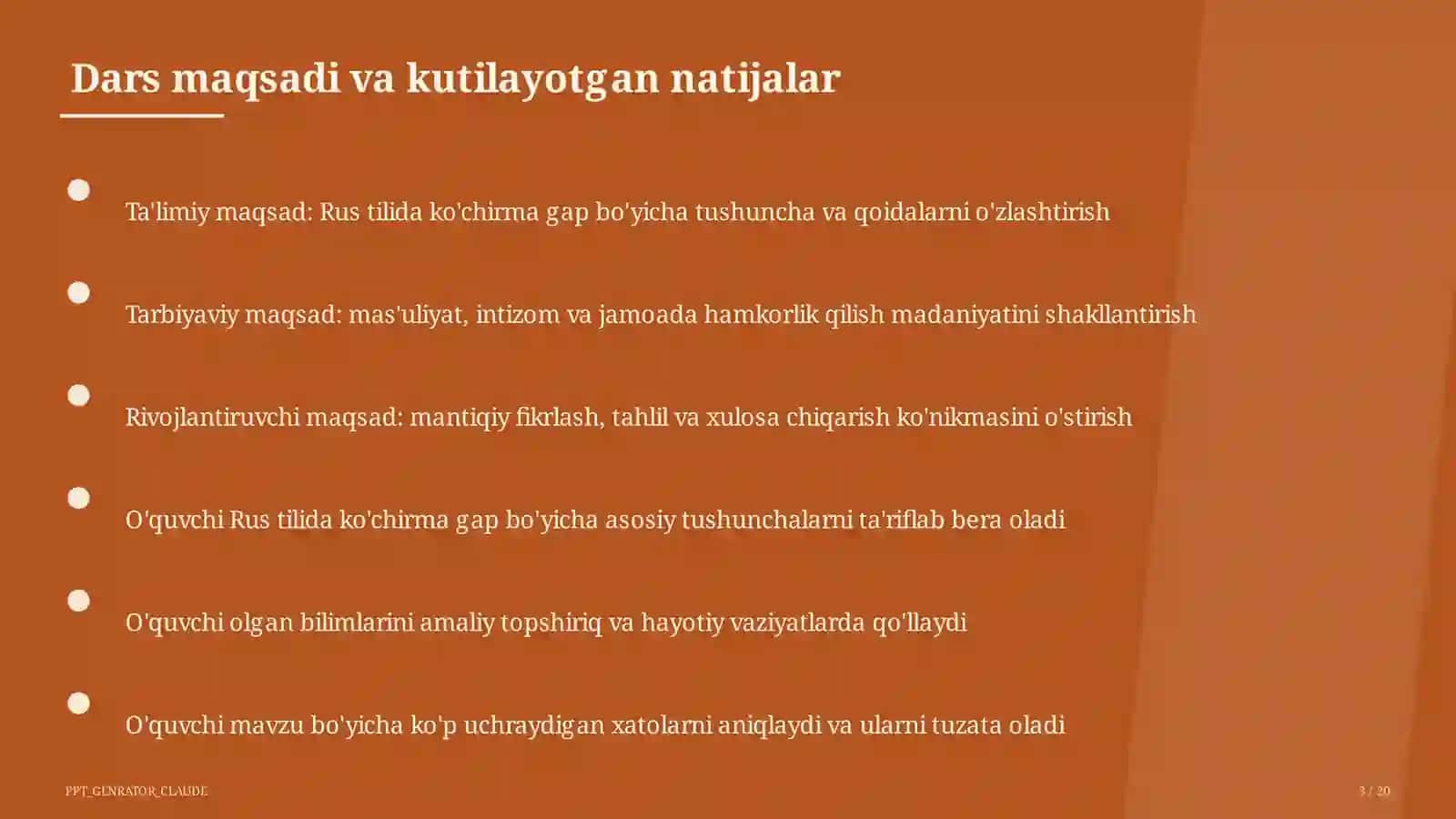Rus tilida ko'chirma gap (9-sinf) 3