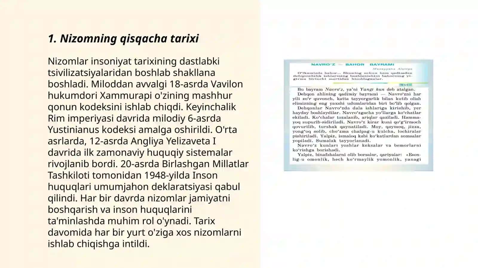 Nizom mavzusida taqdimot 3