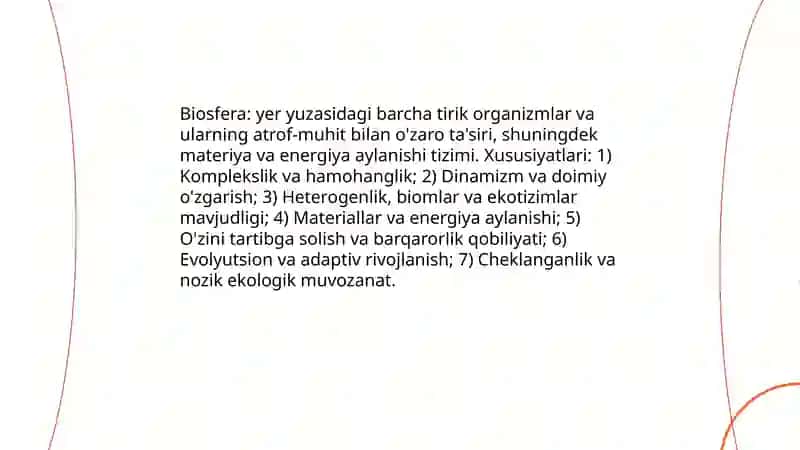 Biosfera va uning tuzilishi 3