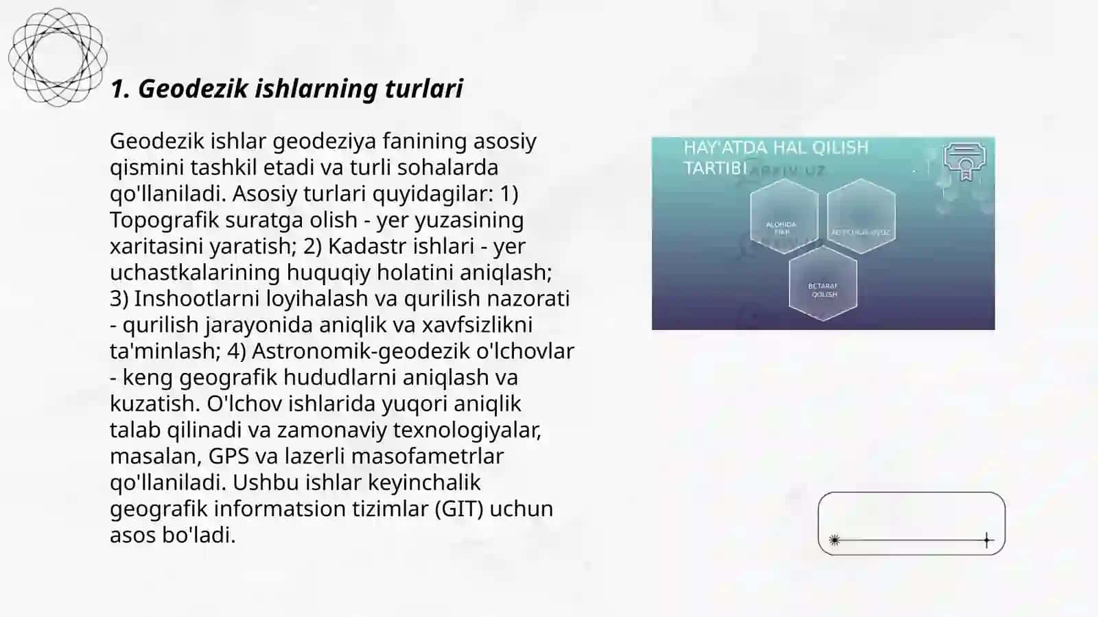 Geodezik ishlarini yuritish 3