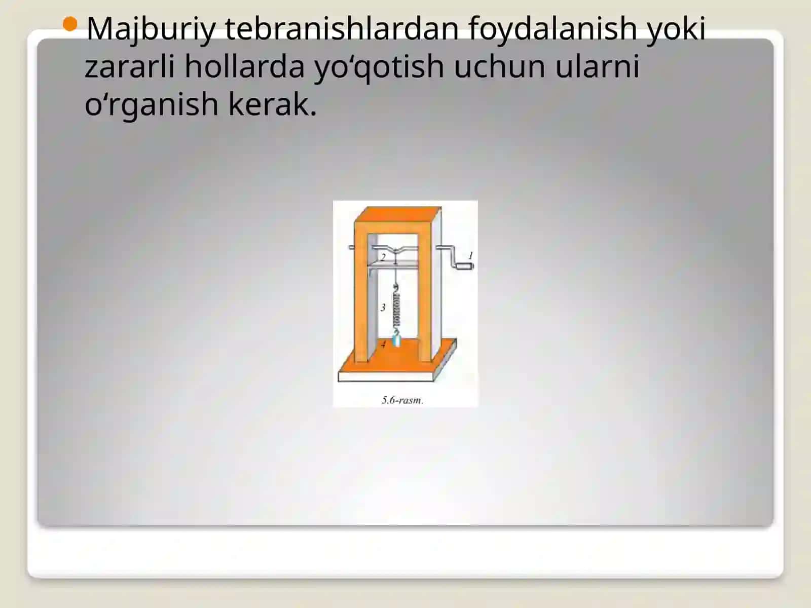 MAJBURIY TEBRANISHLAR. TEXNIKADA REZONANS 3